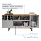 Buffet Para Sala De Jantar 100%mdf 3 Portas 1 Gaveta Pés Em M