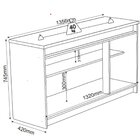 Buffet Para Sala De Jantar 135,6 X 74,5cm Bart Mel/off White