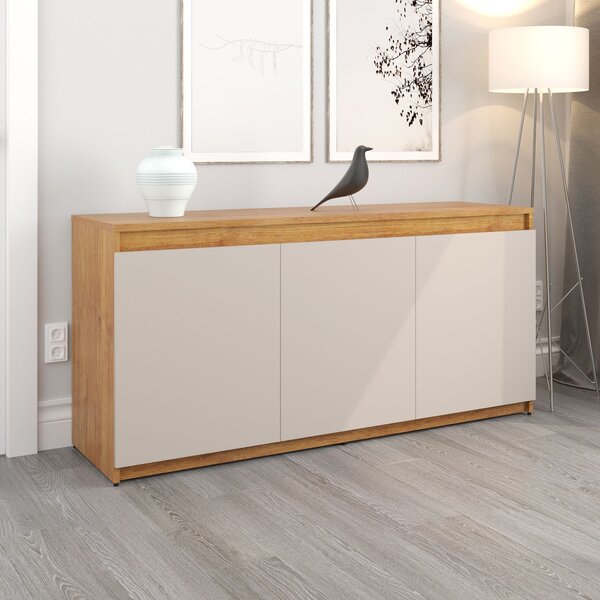 Buffet Para Sala De Jantar 135,6 X 74,5cm Bart Mel/off White