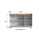 Buffet Para Sala De Jantar 150x96x40cm John 3 Portas 150cm Br