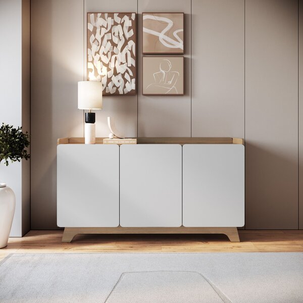 Buffet Para Sala De Jantar 150x96x40cm John Branco/freijó