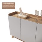 Buffet Para Sala De Jantar 150x96x40cm John Branco/freijó