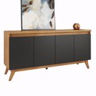 Buffet Para Sala De Jantar 156 X 76,6cm Eifel  Mel/dark