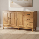 Buffet Para Sala De Jantar 156cm Madeira Maciça Lira M06 Carv