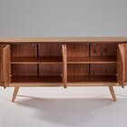 Buffet Para Sala De Jantar 180 Cm Laminado Vigo Mel