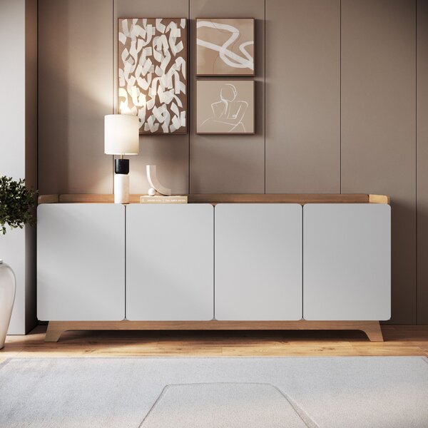 Buffet Para Sala De Jantar 200x96x40cm John Branco/freijó