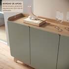 Buffet Para Sala De Jantar 200x96x40cm John Verde/freijó