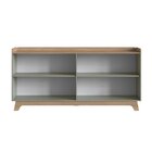 Buffet Para Sala De Jantar 200x96x40cm John Verde/freijó