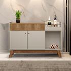 Buffet Para Sala De Jantar 2 Portas Amêndoa Off White Shopjm