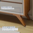 Buffet Para Sala De Jantar 2 Portas Málaga Naturalle Off White