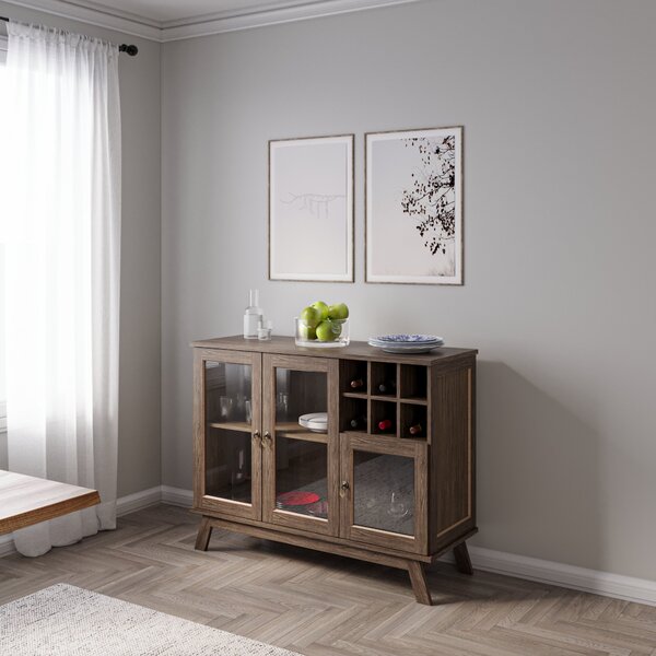 Buffet Para Sala De Jantar 3 Portas França Imbuia Natural