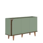 Buffet Para Sala De Jantar 3 Portas Jurerê Hortelã/amêndoa