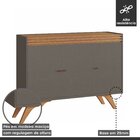 Buffet Para Sala De Jantar 3 Portas Madrid 121cm Platinum/nat