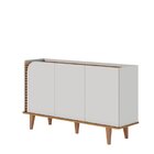 Buffet Para Sala De Jantar 3 Portas Pés De Madeira Maciça Jur