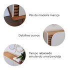 Buffet Para Sala De Jantar 3 Portas Pés De Madeira Maciça Jur