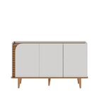 Buffet Para Sala De Jantar 3 Portas Pés De Madeira Maciça Jur