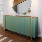 Buffet Para Sala De Jantar 4 Portas 160cm Copacabana Hortelã