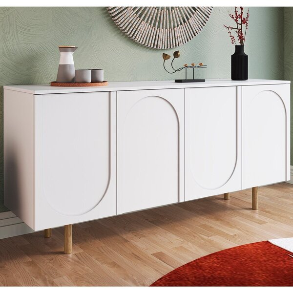 Buffet Para Sala De Jantar 4 Portas Capela Branco