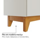 Buffet Para Sala De Jantar 4 Portas Com Pés De Madeira Maciça