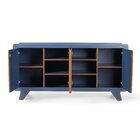 Buffet Para Sala De Jantar 4 Portas James Azul