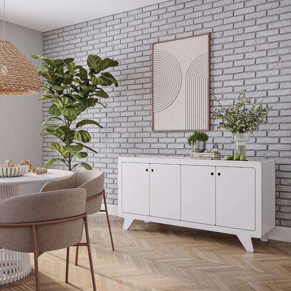 Buffet Para Sala De Jantar 4 Portas James Branco