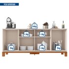 Buffet Para Sala De Jantar 4 Portas Mondrian Off White/freijó
