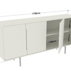 Buffet Para Sala De Jantar 4 Portas Otto Espresso Móveis Frei