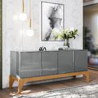 Buffet Para Sala De Jantar Amalfi Lukaliam Cinza/tauari