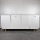 Buffet Para Sala De Jantar Capela 4 Portas 160cm Pés Em Madei