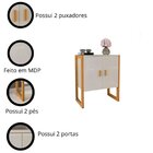 Buffet Para Sala De Jantar Diamond 2 Portas Off White/malbec