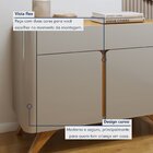 Buffet Para Sala De Jantar Laqueado 100% Mdf 2 Portas 92cm Pé