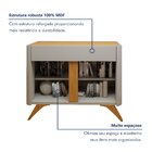 Buffet Para Sala De Jantar Laqueado 100% Mdf 2 Portas 92cm Pé