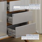 Buffet Para Sala De Jantar Laqueado 100% Mdf 2 Portas Pés Mad