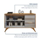 Buffet Para Sala De Jantar Laqueado 100% Mdf 2 Portas Pés Mad