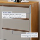 Buffet Para Sala De Jantar Laqueado 100% Mdf 2 Portas Pés Mad