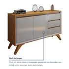 Buffet Para Sala De Jantar Laqueado 100% Mdf 2 Portas Pés Mad