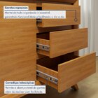 Buffet Para Sala De Jantar Laqueado 100% Mdf 3 Portas Pés Em