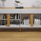 Buffet Para Sala De Jantar Laqueado 100% Mdf 4 Portas 172cm P