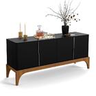 Buffet Para Sala De Jantar Preto Madero Canela Amalfi Lukaliam