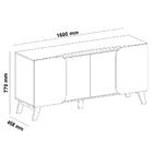 Buffet Porta De Correr 120 Cm Arly