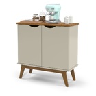 Buffet Prism 2 Portas Off White/cumarú – Patrimar Móveis
