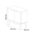 Buffet Prism 2 Pt Off White E Cinamomo