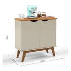 Buffet Prism 2 Pt Off White E Cinamomo