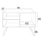 Buffet Punk 1 Pt Branco