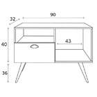 Buffet Punk 1 Pt Branco