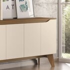 Buffet Quartzo 04 Portas Nature/off White - Henn