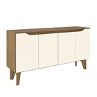 Buffet Quartzo 04 Portas Nature/off White - Henn