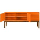 Buffet Quartzo - 2 Portas - 3 Gavetas - Máxima - Laranja - M37