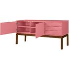 Buffet Quartzo - 2 Portas - 3 Gavetas - Máxima - Rosa New - M