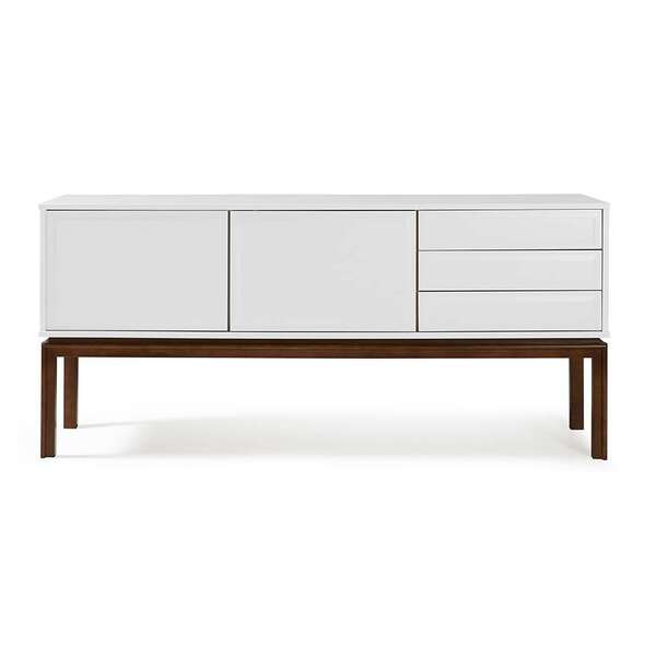 Buffet Quartzo 2 Pt 3 Gv Cacau E Branco